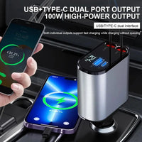 Thumbnail for ⏰Last Day Promotion 51% OFF⏰ Fast Charge Retractable Car Charger