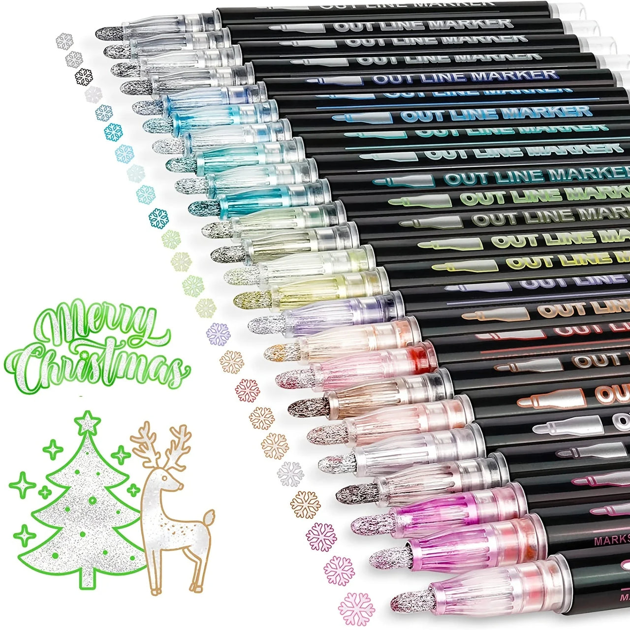 Elevate your Creativity: Shimmer Marker Set