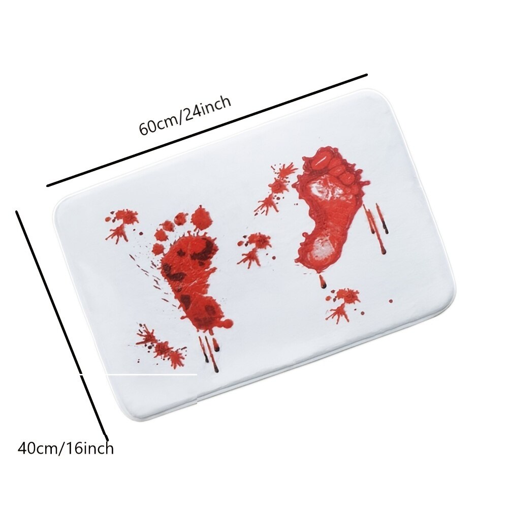 Halloween Bloody Color Changing Bath Mat | Turns Blood Red When Wet