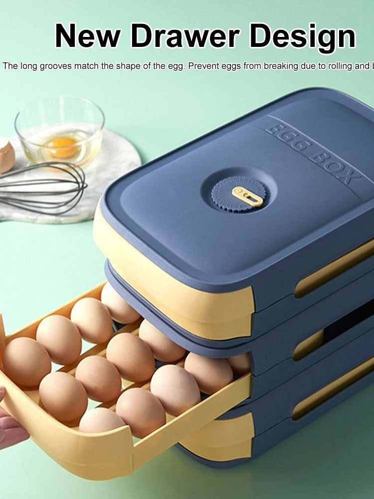 Organize Your Fridge with the New Drawer Type Egg Storage Box