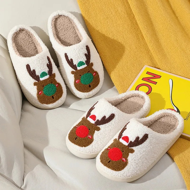 🌲 Early Christmas Sale 🎁CozyFeet™ Reindeer Slides