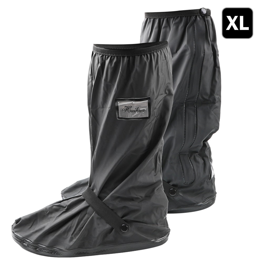 Black Waterproof Rain Boot Shoe Cover