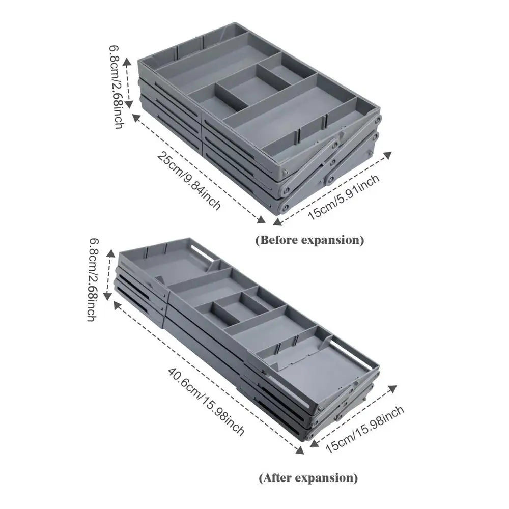 FlexiTier Expandable Drawer Organizer