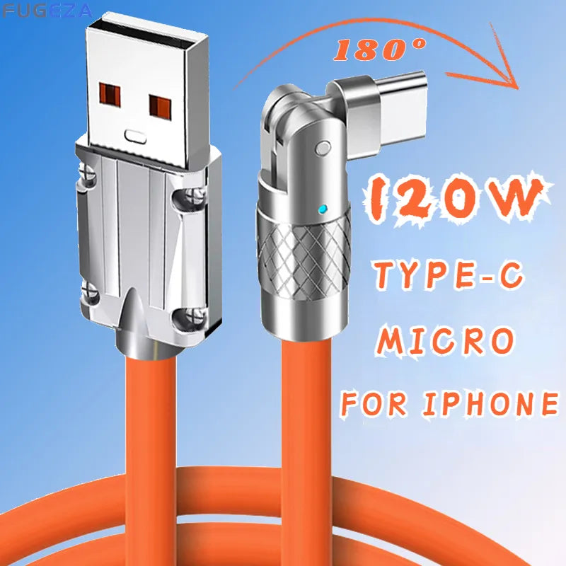 FlexCharge™ 180° Rotating Fast Charge Cable