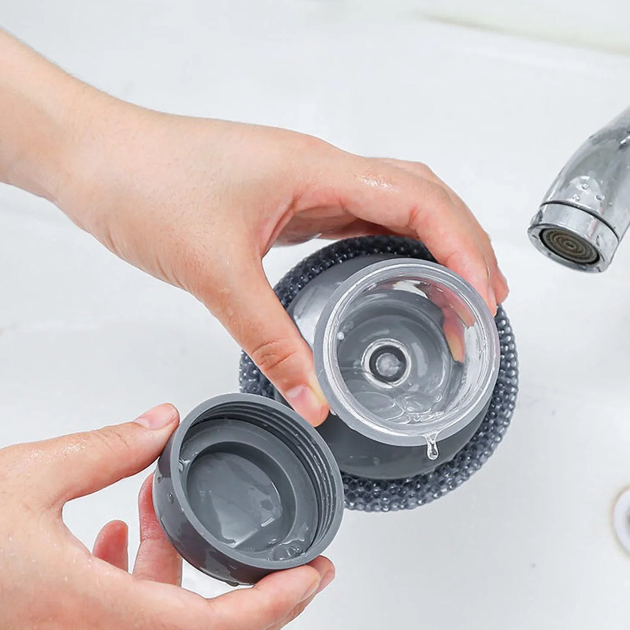 Soap Dispenser For The Kitchen Hand Brush