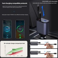 Thumbnail for ⏰Last Day Promotion 51% OFF⏰ Fast Charge Retractable Car Charger