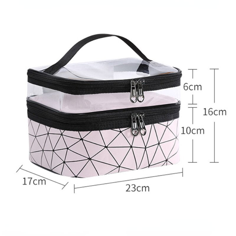 Double-layer Cosmetic Bag
