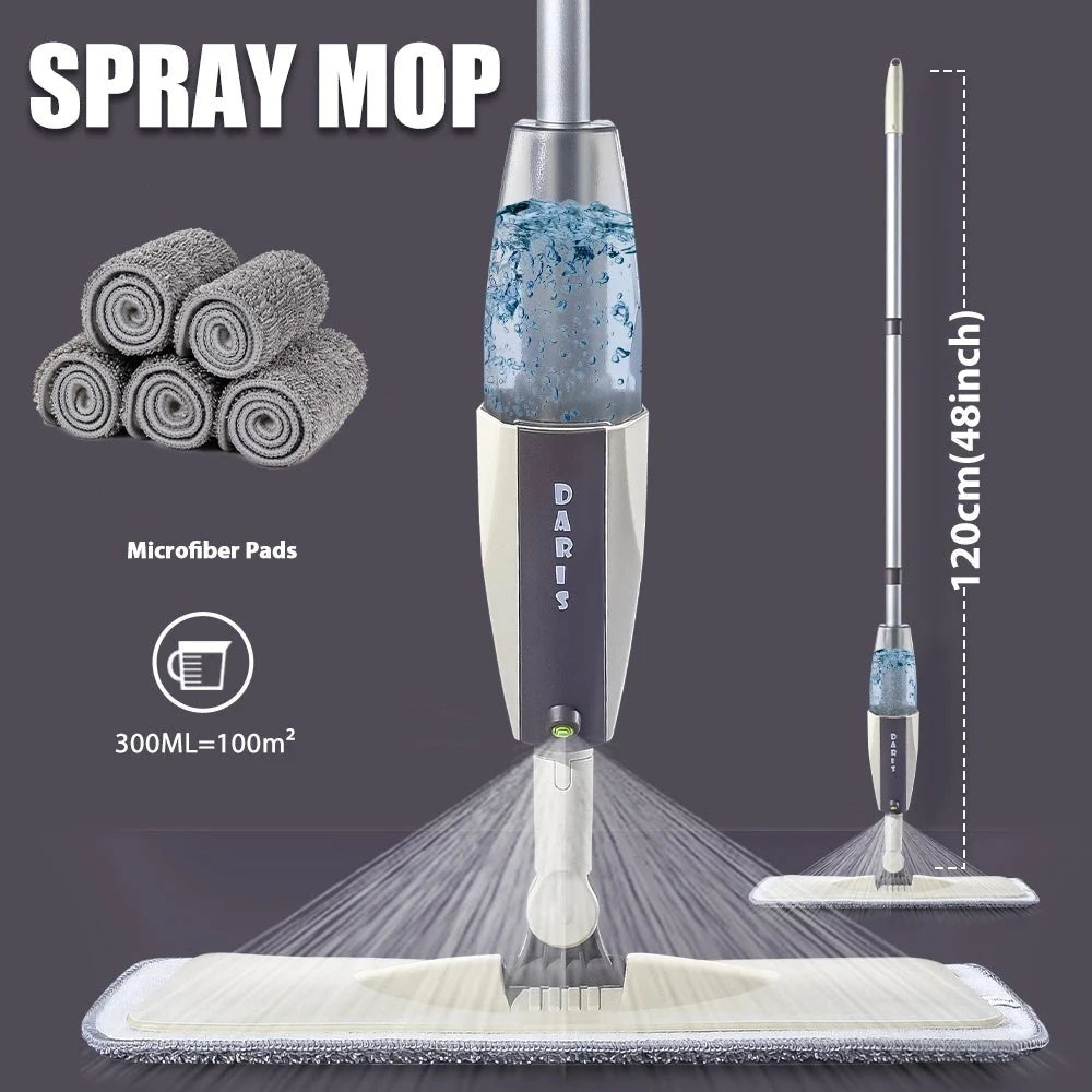Magic Flat Mop and Broom Set for Effortless Floor Cleaning