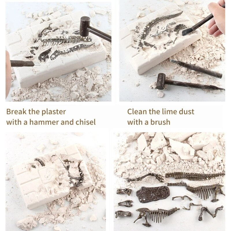 Dinossil™ Dinosaur Fossil Digging Kit for Kids - Complete Set