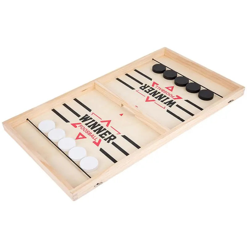 🌲 Early Christmas Sale 🎁Wooden Sling Hockey Board Game