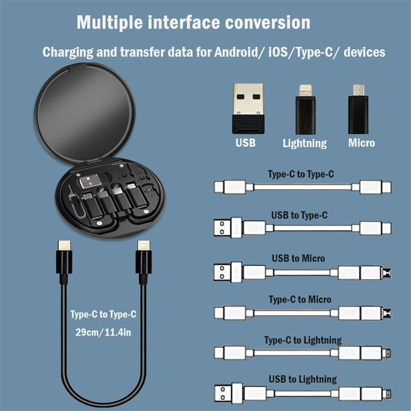 6-in-1 Data Cable Storage Box