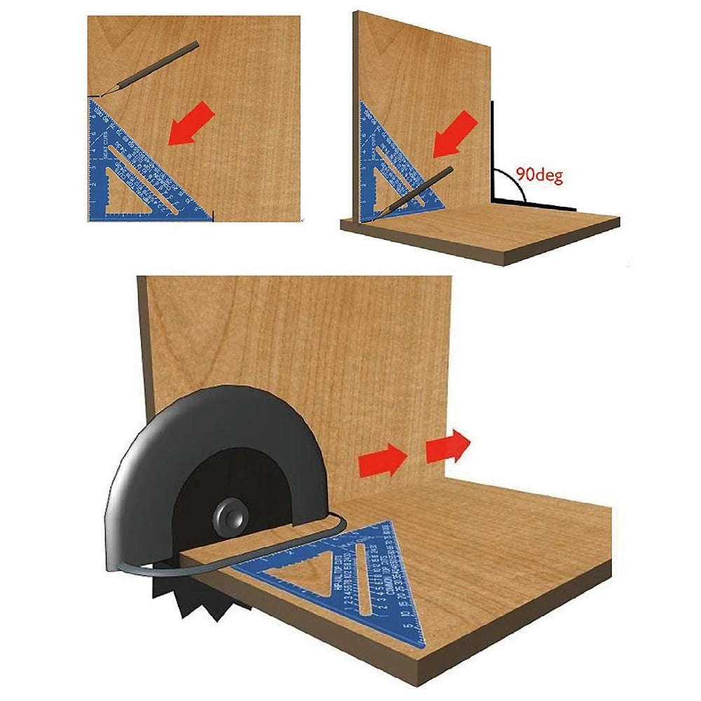 Three Square Line Saw Guides for Carpenters