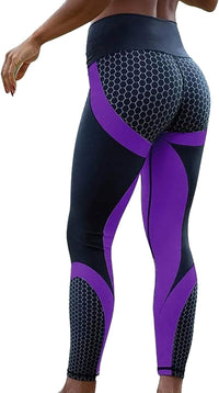 Thumbnail for Colorblock Butt Lifting High Waist Sports Leggings