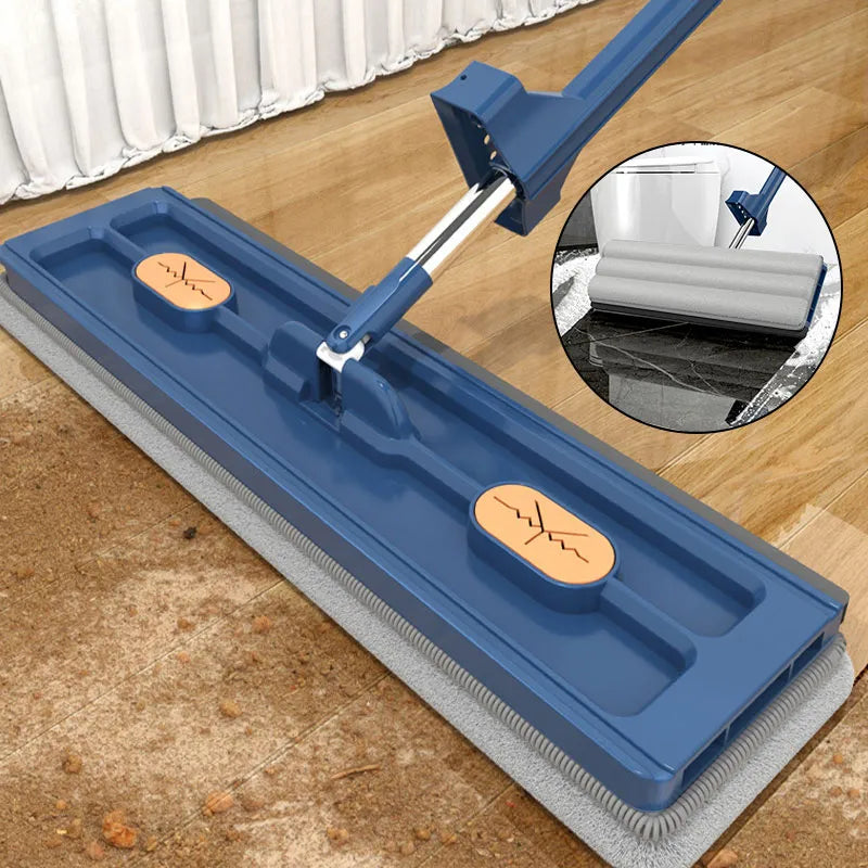 Hands-Free Microfiber Floor Squeeze Mop
