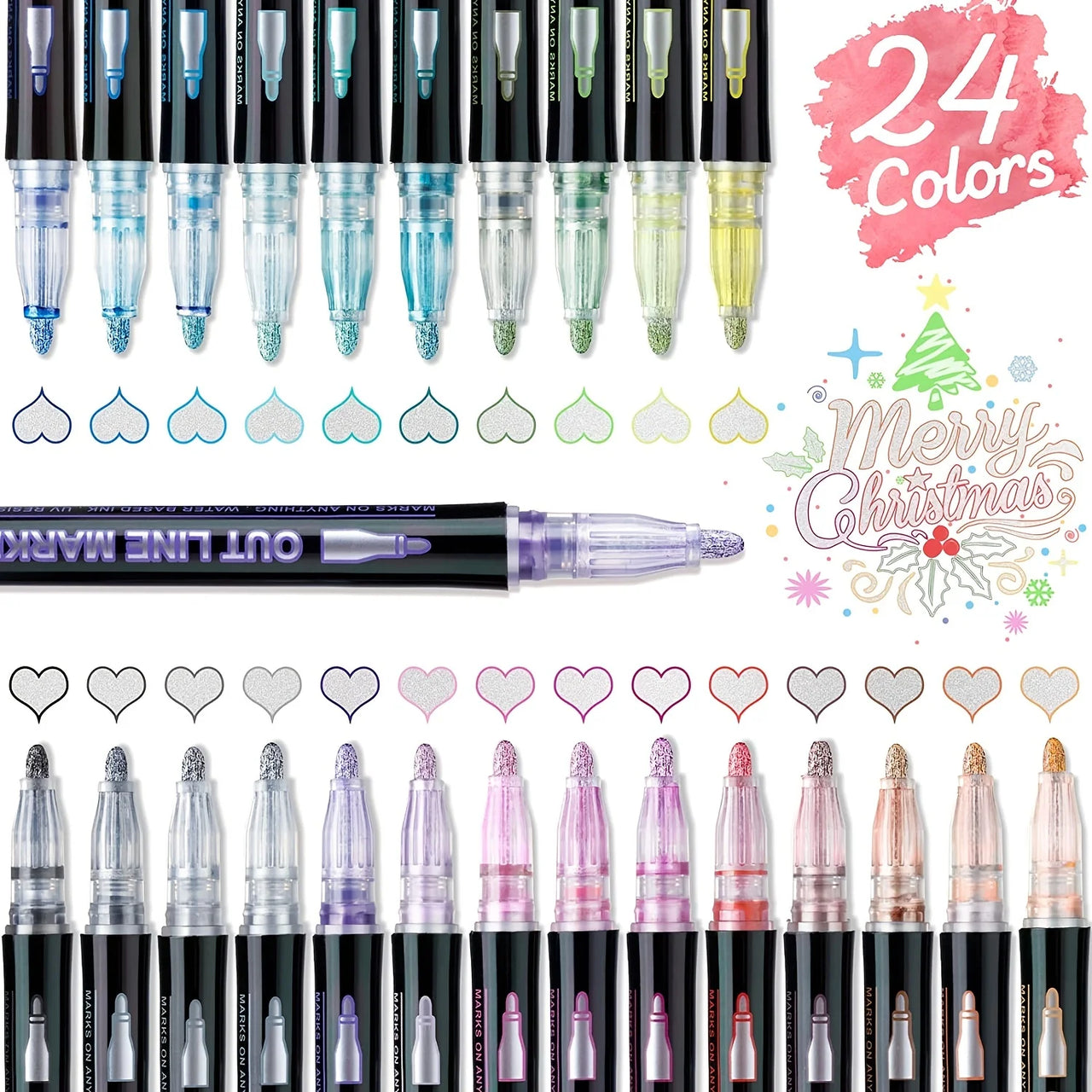 Elevate your Creativity: Shimmer Marker Set