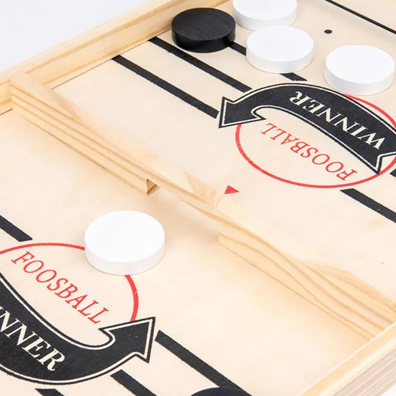 🌲 Early Christmas Sale 🎁Wooden Sling Hockey Board Game