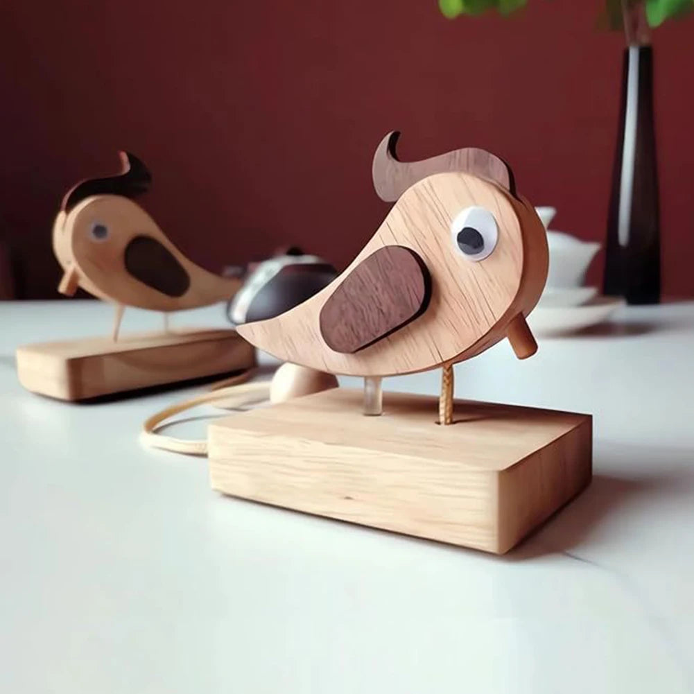 Creative Wooden Woodpecker Doorbell