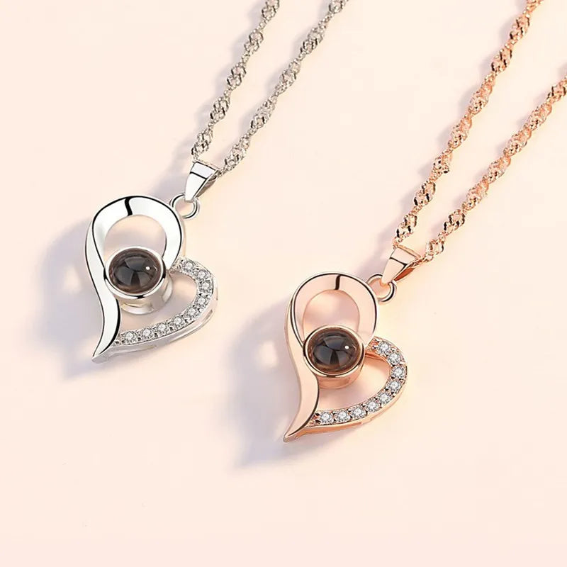 Whispers of Affection Pendant With Rose Box💝Best Gift For Your Girl Friend💝