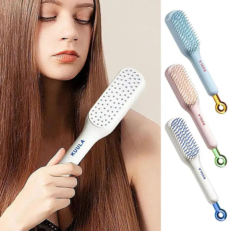 Self-Cleaning Anti-Static Massage Comb