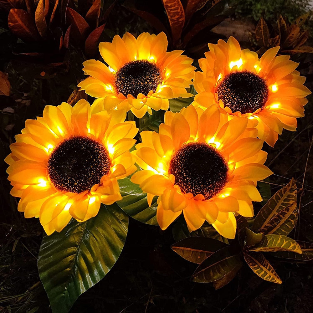 Summer Solar Sunflowers Light