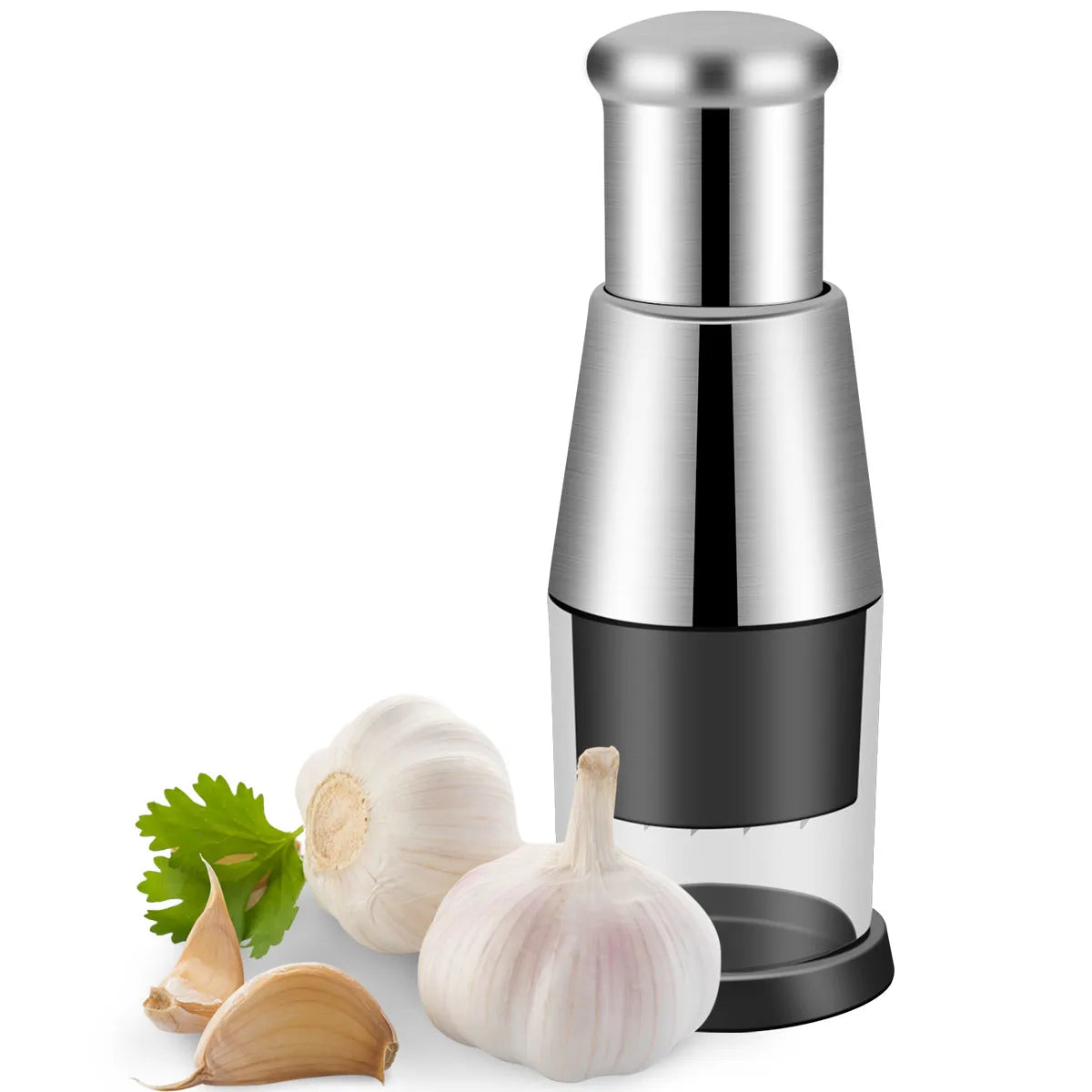 Versatile Manual Garlic Crusher and Vegetable Chopper