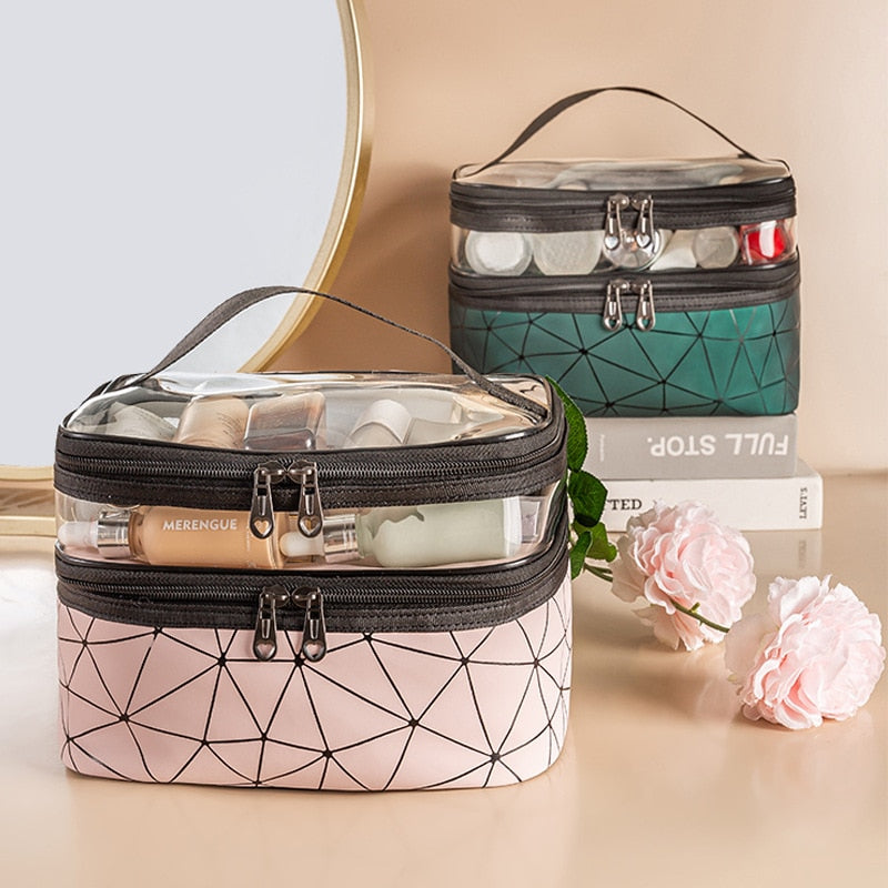 Double-layer Cosmetic Bag