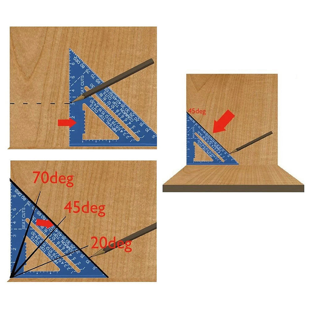 Three Square Line Saw Guides for Carpenters