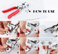 Thumbnail for Metal Snaps Buttons With Fastener Pliers Press Tool Kit