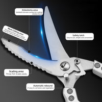 Thumbnail for ALL IN 1 STAINLESS KITCHEN SCISSORS 2
