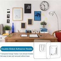 Thumbnail for Transparent Double-Sided Adhesive Wall Hooks