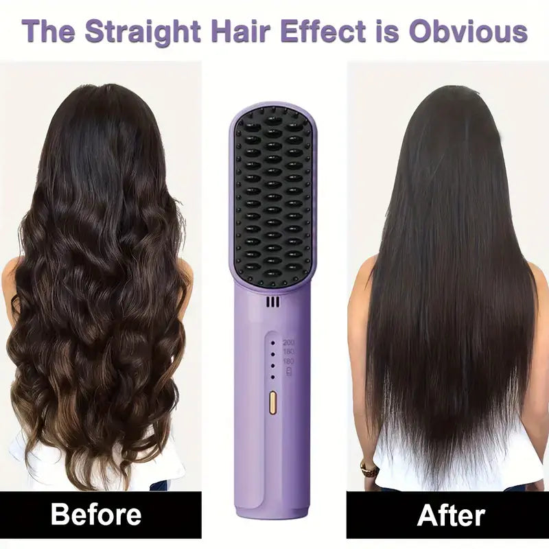 FlexiStraight - Portable Cordless mini hair straightening comb