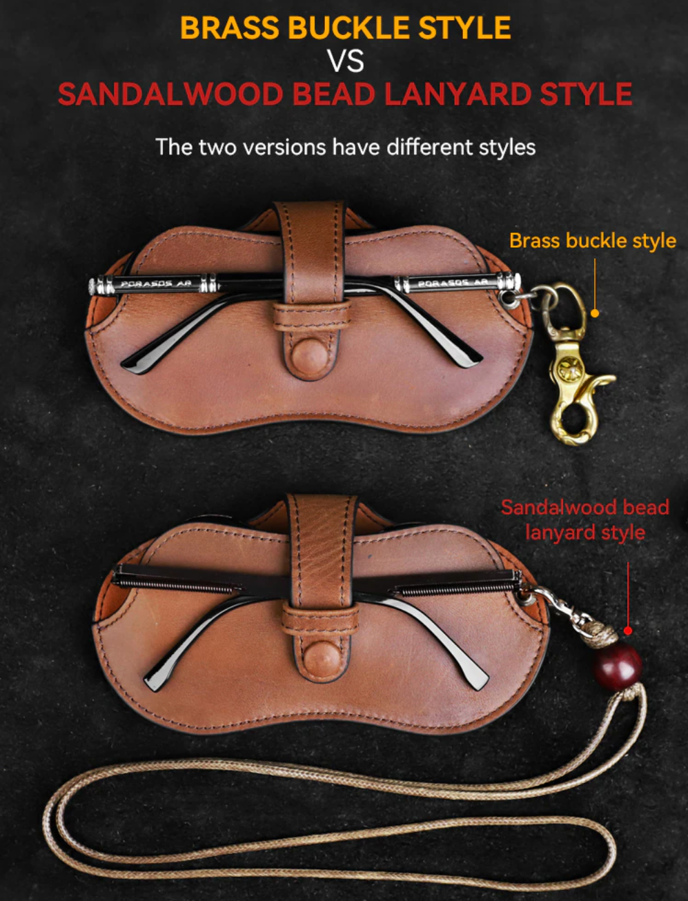 Genuine Leather Eyeglasses Bag Handmade