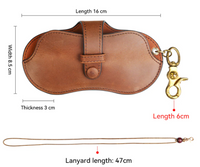 Thumbnail for Genuine Leather Eyeglasses Bag Handmade