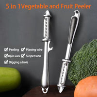 Thumbnail for Stainless Steel Multifunctional Veggie Peeler Set