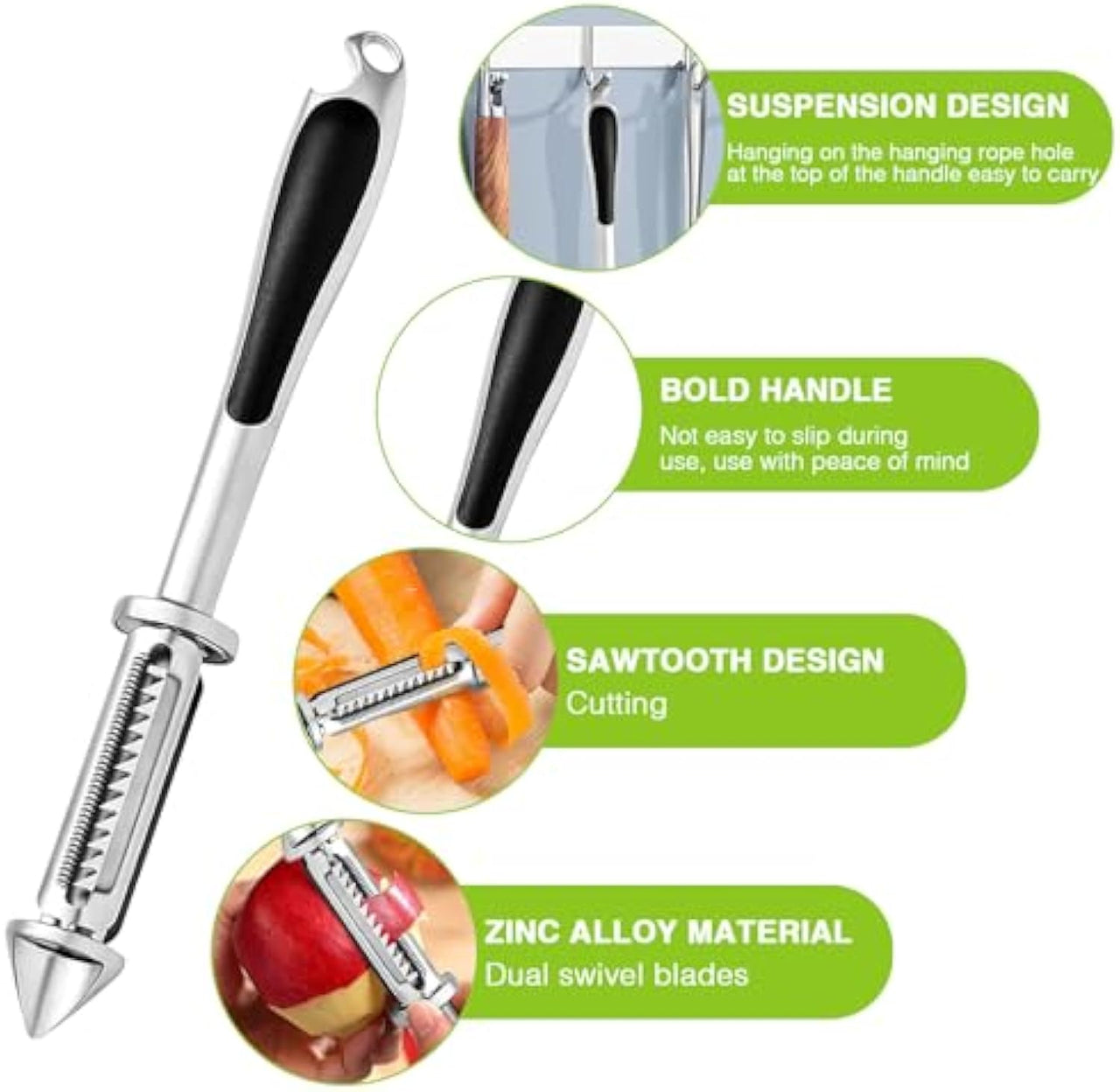 Stainless Steel Multifunctional Veggie Peeler Set