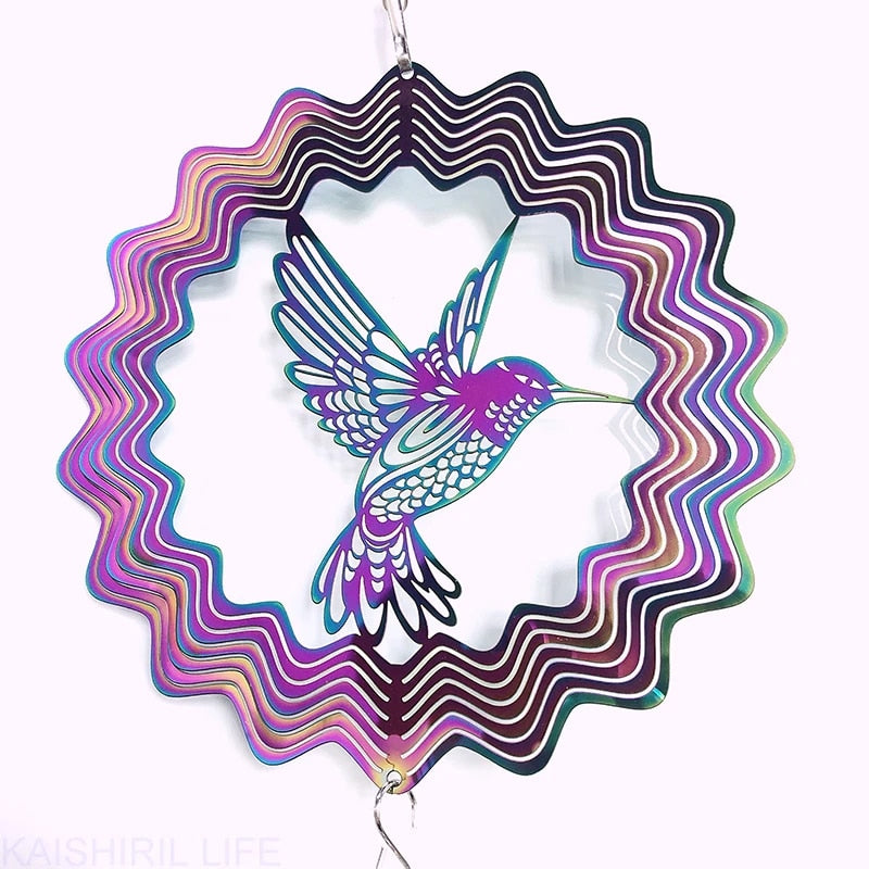 3D Hummingbird Wind Chimes
