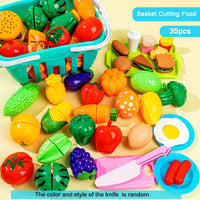 Thumbnail for Cutting Play Food Toy for Kids Kitchen