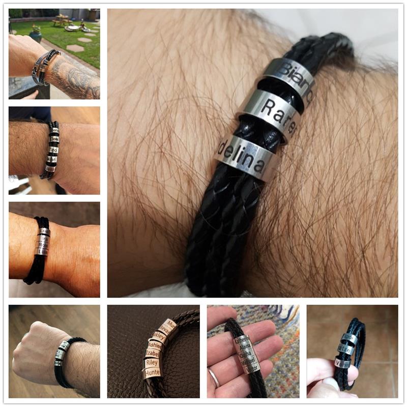 Customized engraved bracelets