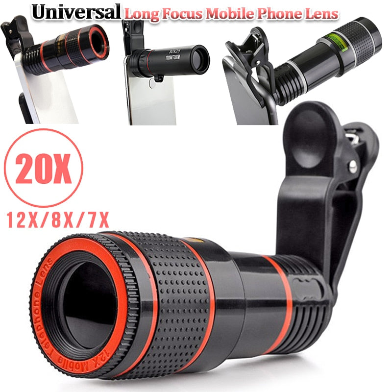 20X-12X-8X Long Focus Mobile Phone Lens