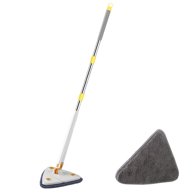 Triangle Mop 360° Rotating Microfiber Cleaning